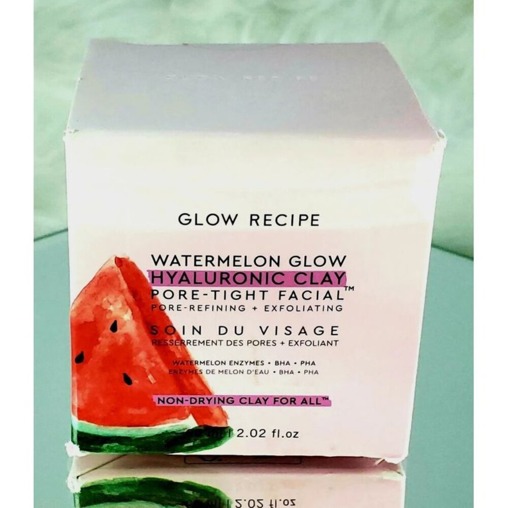 GLOW RECIPE Watermelon Glow Hyaluronic Clay Pore Tight Facial  - Fukk Size 60 ml - Picture 2 of 7